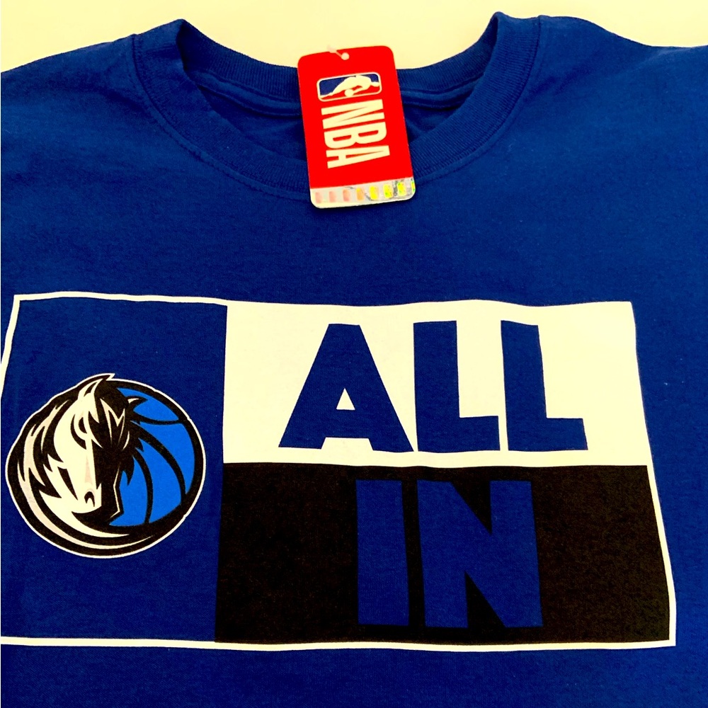 NBA Dallas Mavericks “All In” Men’s Short Sleeve T-Shirt Size 2XL - Picture 1 of 7